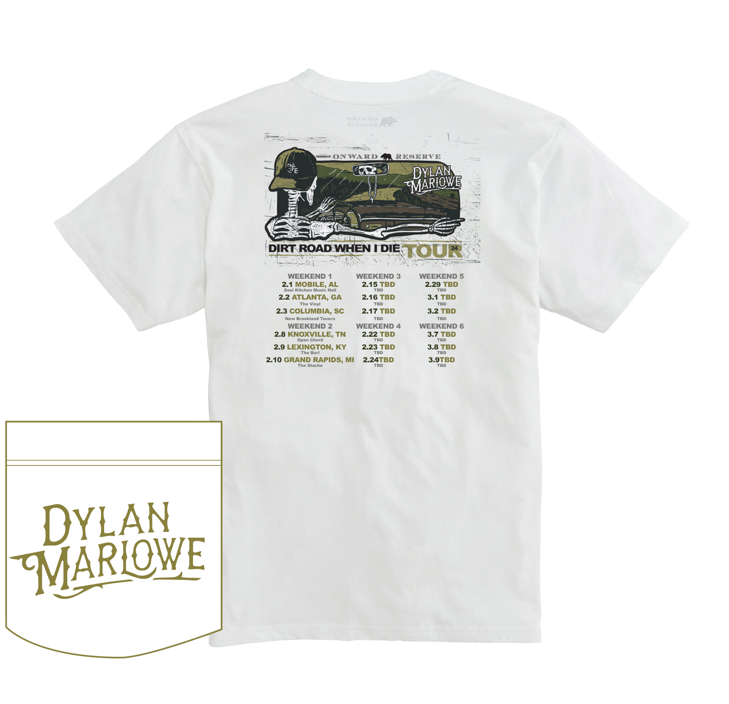 Dirt Road When I Die Tour Tee